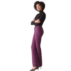 White House Black Market Pants Comfort Stretch Slim Boot Leg Plum Size 4 Casual